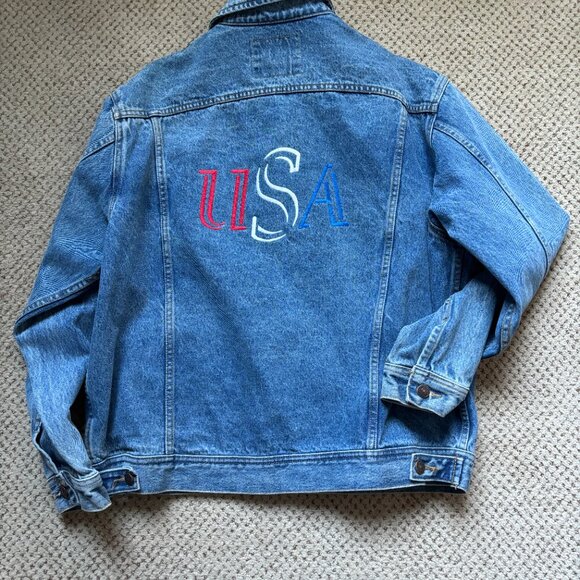 Vintage Denim Lee Jacket from the 1999 Ironman in Lake Placid USA - PTP 26” EUC - Picture 2 of 7